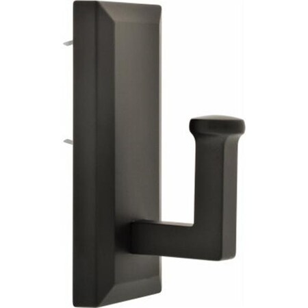 TotalTurf 25 lbs High & Mighty Rectangle Decorative Hook - Oil Rubbed Bronze44; Large